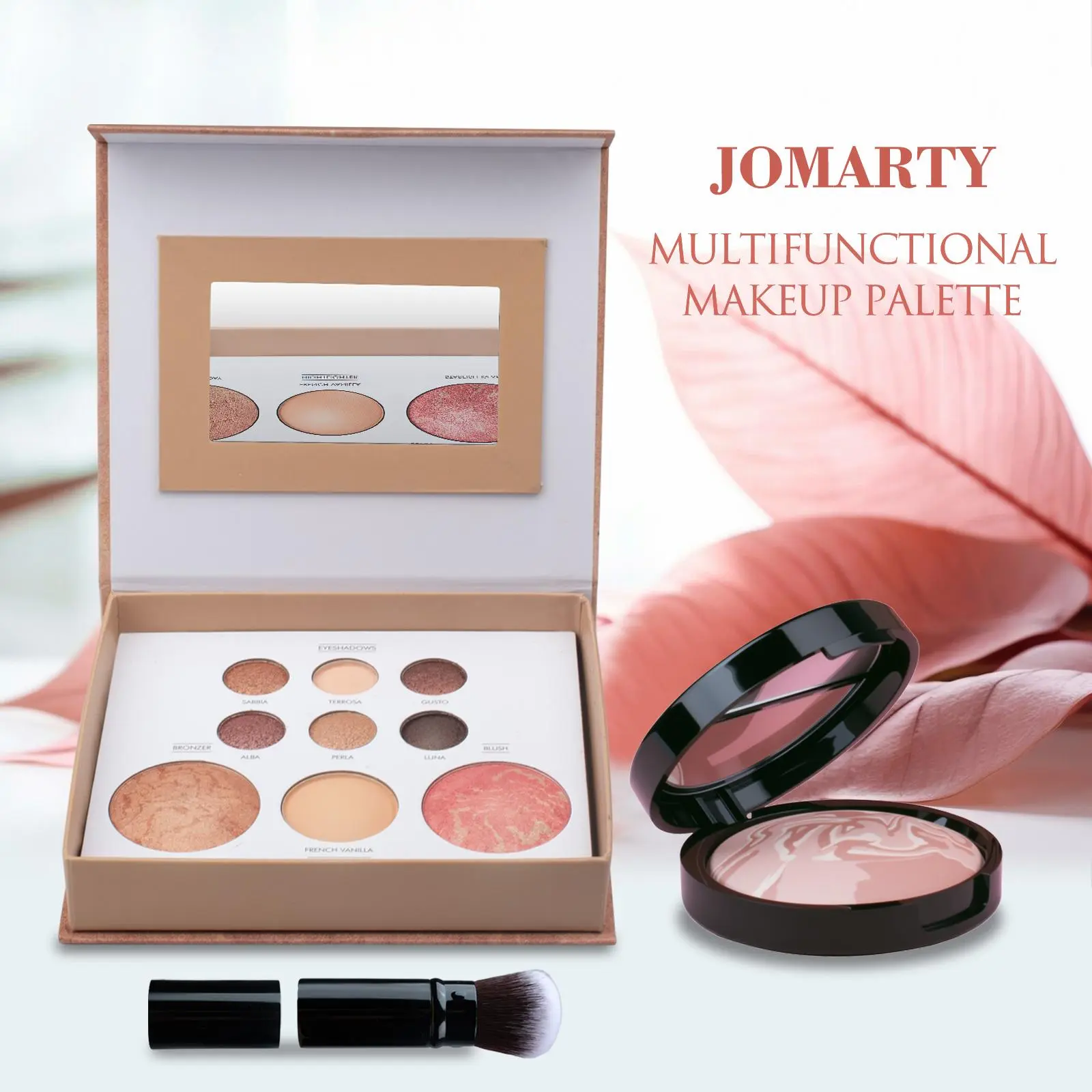 Baked Shimmer Eyeshadow Palette, Long-Lasting Blendable Formula with Tuscan Inspired Shades for a Radiant Look, Makeup Starter Kit for Beginners, Eye Shadow Palettes, Cosmetic, Smooth, Sheer, Multiple, Eye Make-Up