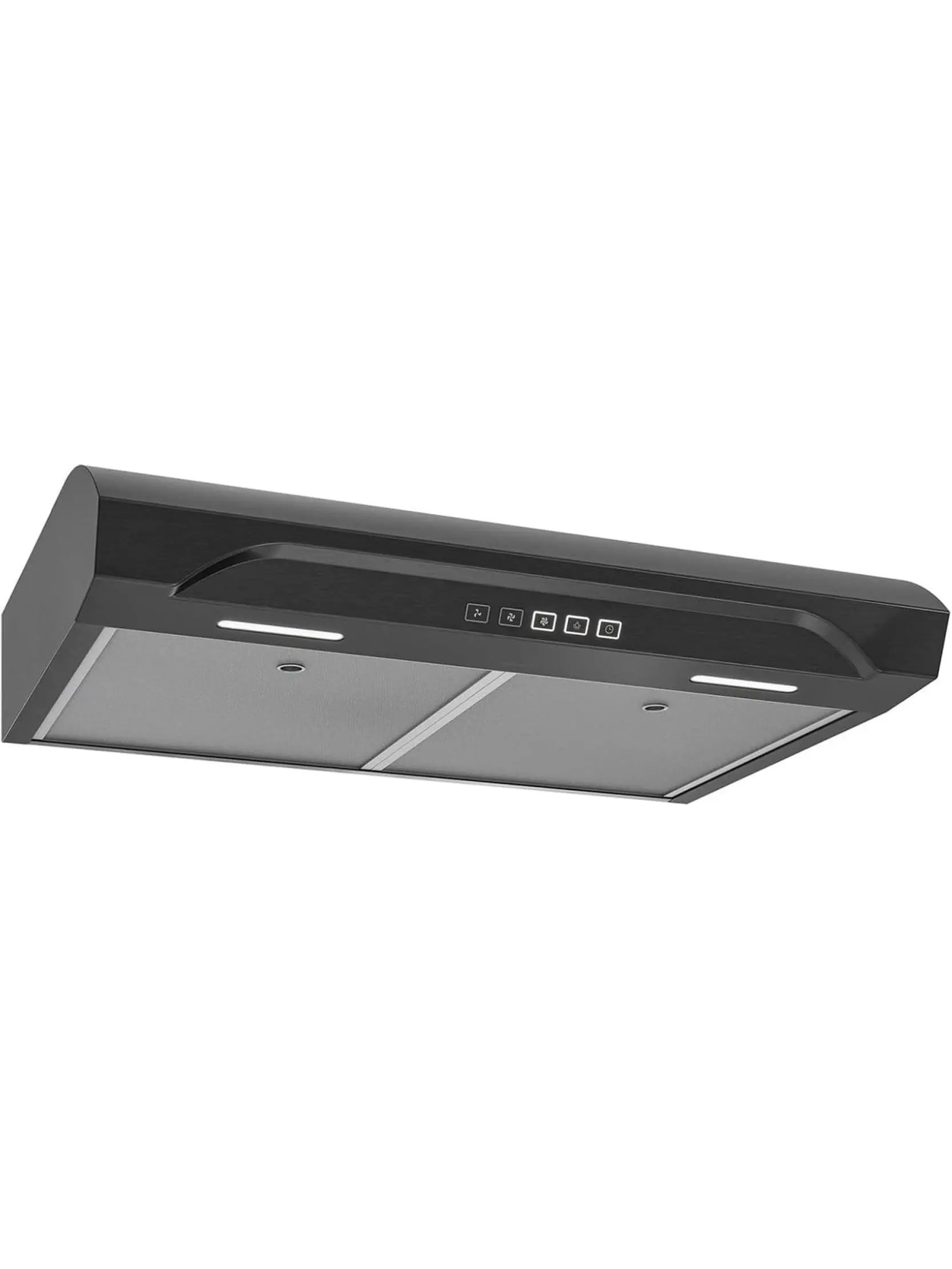 Broan ALT2303BLS 30 in. Stainless Steel Under Cabinet Range Hood for Kitchen Venting, 350 MAX Blower, 1.5 CFM, High Sones, Black Finish