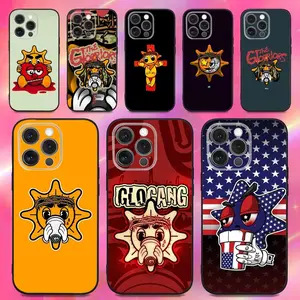 Fashion G-GLO G-GANG Rapper Logo Phone Case For iPhone 17,16,15,14,13,12,11,Pro,Max,Plus,Samsung Galaxy S26 S25 S24 S23 S22 Soft Silicone Black Case