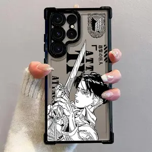Anime A-Attacks on T-Titans Phone Case Suitable for Samsung Galaxy S26 S25 S24 A57 A37 A07 A26 A36 A55 A35 A06 A16 A05 A14 A24 A34 A54 A15 A05S A25 A04e A04 S23 S22 S21 FE Ultra Plus Edge 4G 5G Anti Fall Transparent Soft Back Cover