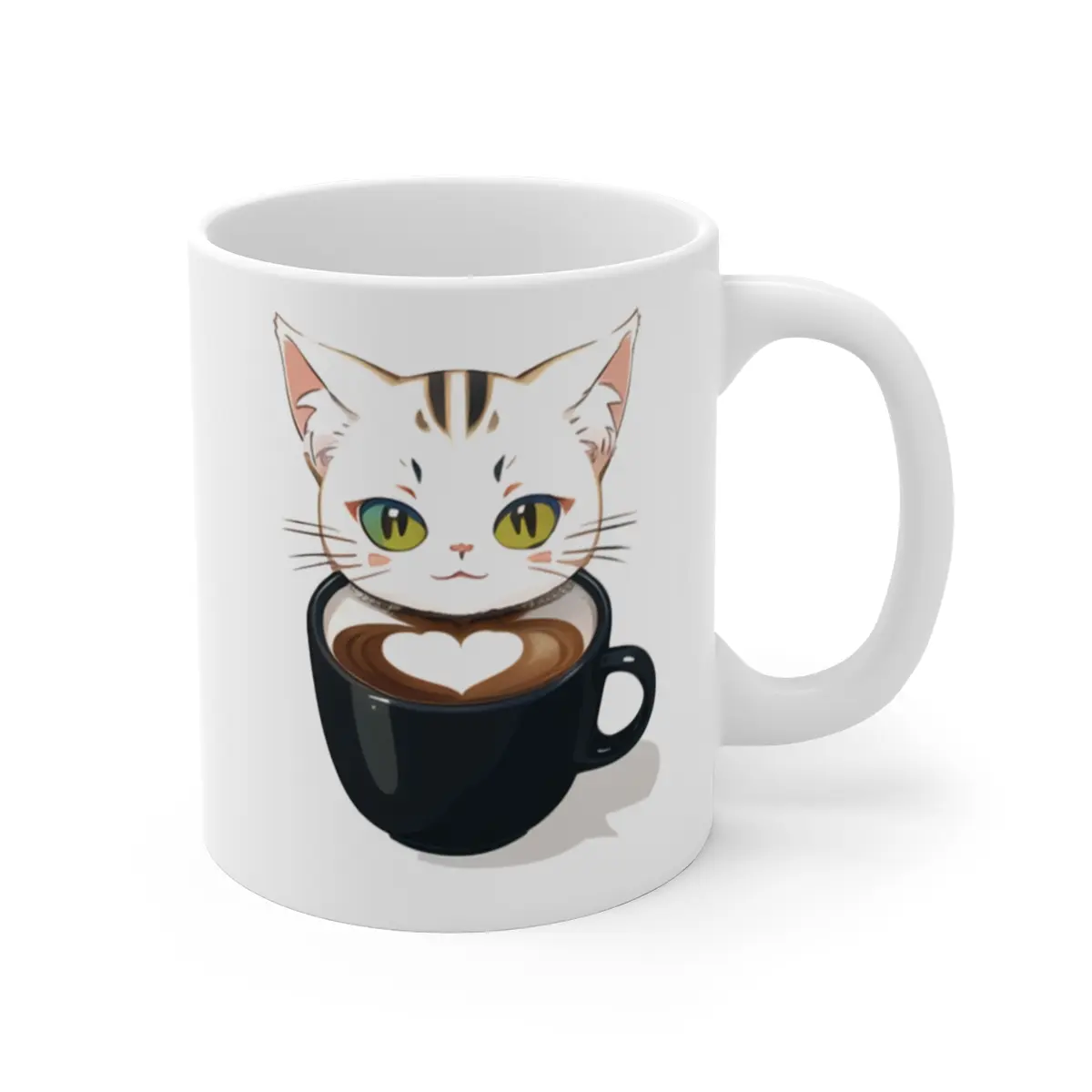 Cute Meow Coffee Ceramic Mug 11oz