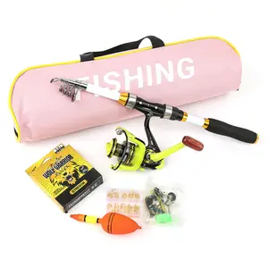 Portable Fishing Rod Set with Reel, Line & Hooks, Lightweight Travel Kit for Freshwater Fishing Beginners & Outdoor Enthusiasts