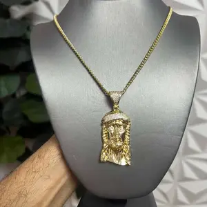 14k Gold Bonded Bracelet and Necklace with Diamond Accents