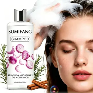 This gentle, plant-based nourishing shampoo is infused with red onion and rosemary essential oils; it helps improve the scalp environment, leaves hair feeling soft and smooth, nourishes the roots, and reveals a natural shine.