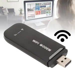 4G WiFi Router Black Up to 10 Users Stable Easy Connection USB Plug and Play for Hotspot Micro SIM Card Phone PC