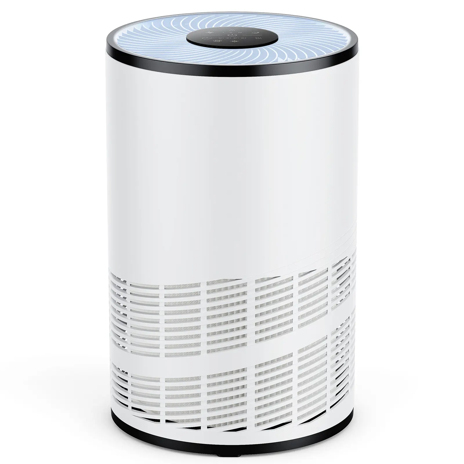 Air Purifier for Home Bedroom with True HEPA Filter, 25dB Sleep Mode, 360°Air Outlet, Real-Time Air Quality Monitoring, 225x225x364mm
