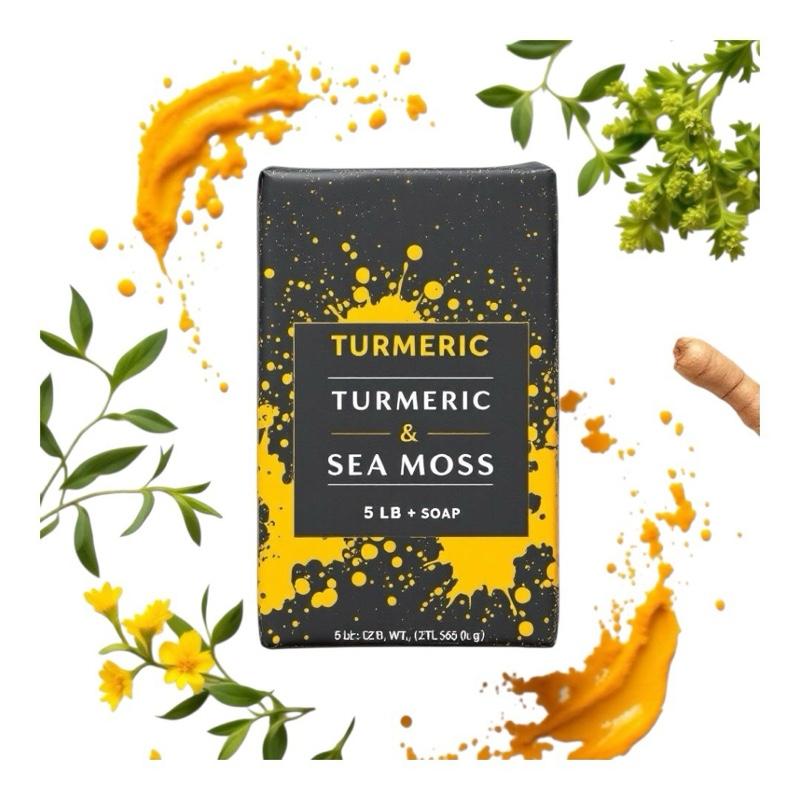 Pursuit By Brittany Ashley Turmeric, Kojic Acid and Seamoss Facial SkincareDark Spot Remover 5lb Soap Loaf Acne Brightening Discoloration Gentle