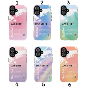 RedBull Day Shift Edition Phone Case, Funny Energy Drink Parody Cover in Multiple Colors, Cute Aesthetic Protective Case Compatible with iPhone 17 16 15 14 13 12 11 Samsung Galaxy S25 S24 S23 S22 S21