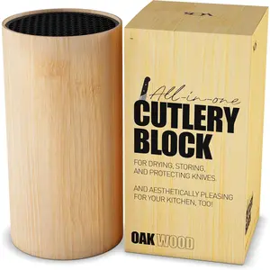 Universal  Block - Countertop  Block Without  -  Holder with Non-Slip Base Sturdy  Organizer - Space Saving  Stand, Sleek & Modern  Rack -