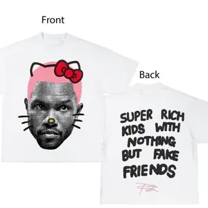 Frank Kitty (PINK) Cute Graphic Tee Shirt