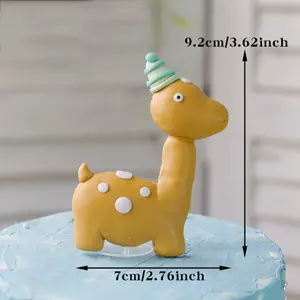 Eggshell Dinosaur Baby Birthday Cake Decoration, Boy Girl Eggshell Dinosaur Tyrannosaurus Insert Card, Cute Children Birthday Decor Home Ornament