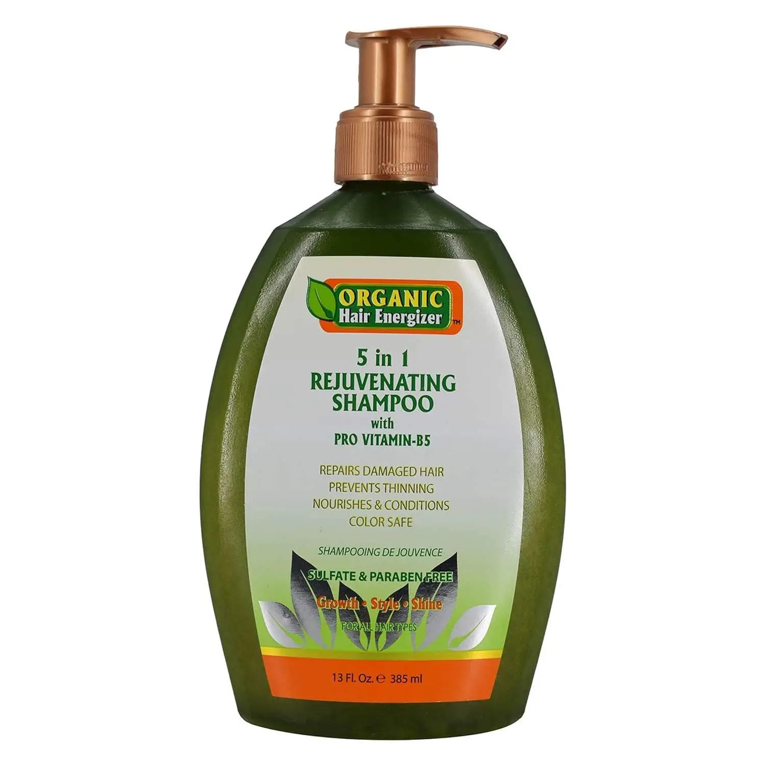 Organic Hair Energizer Anti-Loss Nettle Shampoo to Restore Moisture, Lightweight Herbal Formula for Damaged and Thinning Hair, 13 Oz, Cleansing, Any, Adults, Strengthening Shampoo, Natural Hair Shampoo