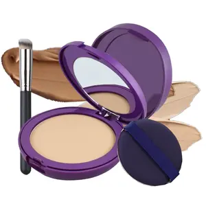Soft Matte Cream Concealer, Color Correcting Cream with Makeup Brush, Full-Coverage Waterproof Moisturizing Hydrating Foundation Moisturizer for All Skin Types (Natural)