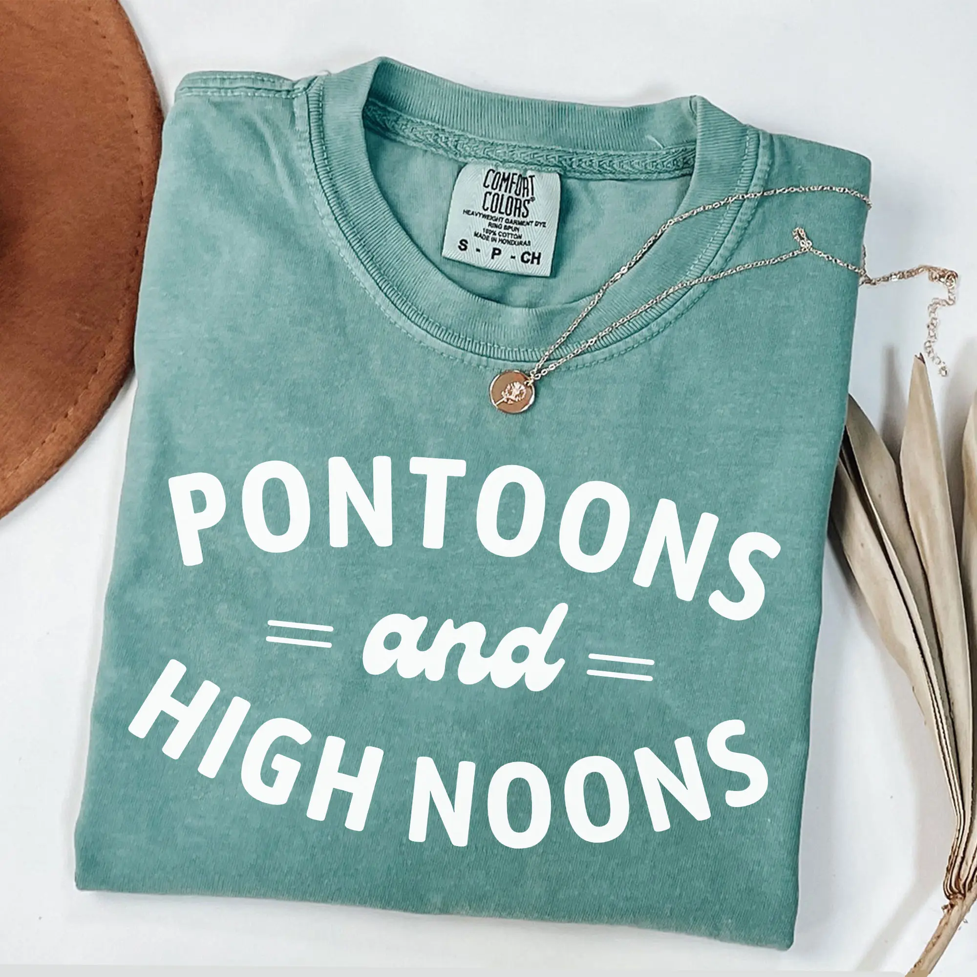 Pontoons and High Noons Shirt, Comfort Colors Lake Shirt, High Noon Shirt, Lake Bachelorette Shirt, Pontoon Boat Shirt, Lake House Shirt