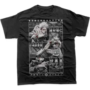 Jujutsu Kaisen Shirt, Anime Shirt, Graphic Tee- Unisex Menswear & Womenswear - Streetwear Tops - Casual Cotton Crewneck Shortsleeve Tshirt