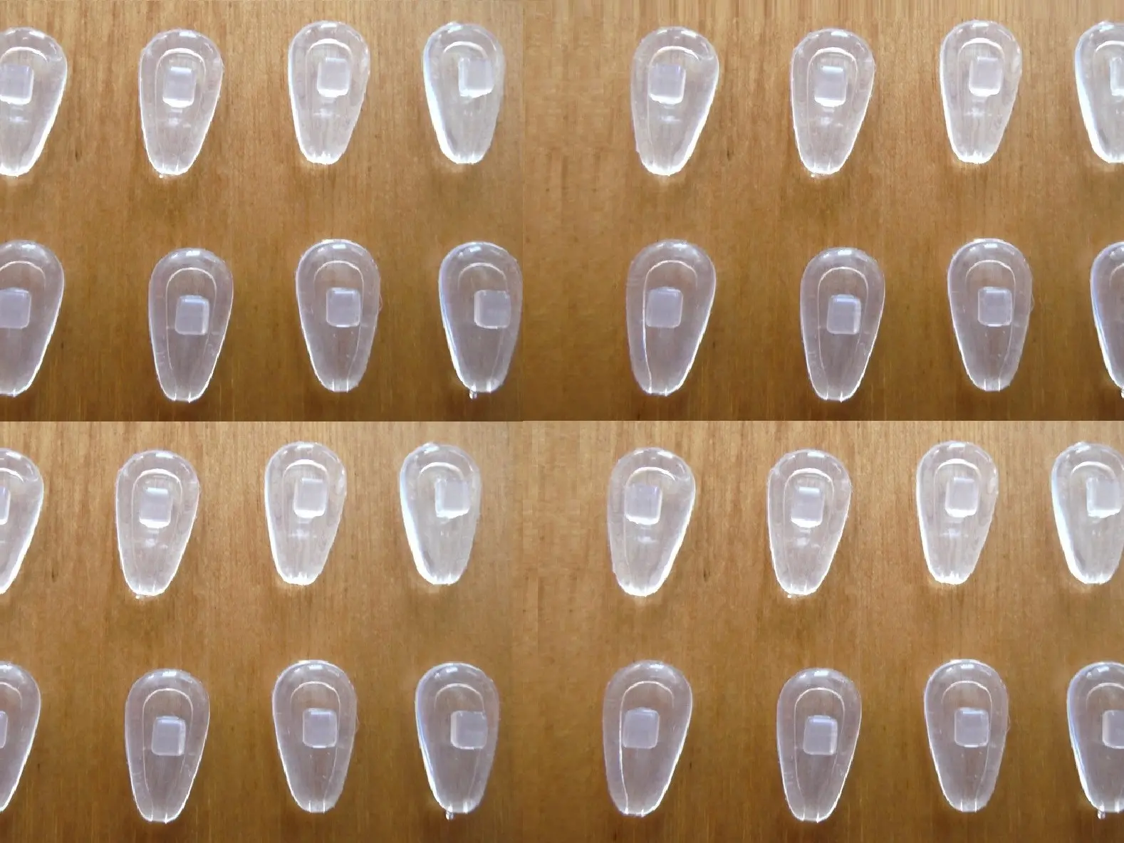 $9.95 16 Pairs 32 Pcs Soft Eyeglasses Nose Pads Push No Screw in Silicone Comfort Air Chamber Cushion Anti Slip Nose Pieces for Glasses Sunglasses Replacement Parts Adhesive