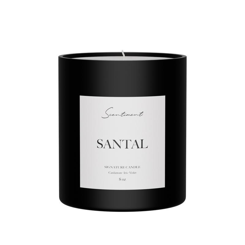 SCENTIMENT Santal Designer Candle Non-Toxic Wood Fragrance Mint Floral Decor Perfume Ornaments Aroma Decoration Flower