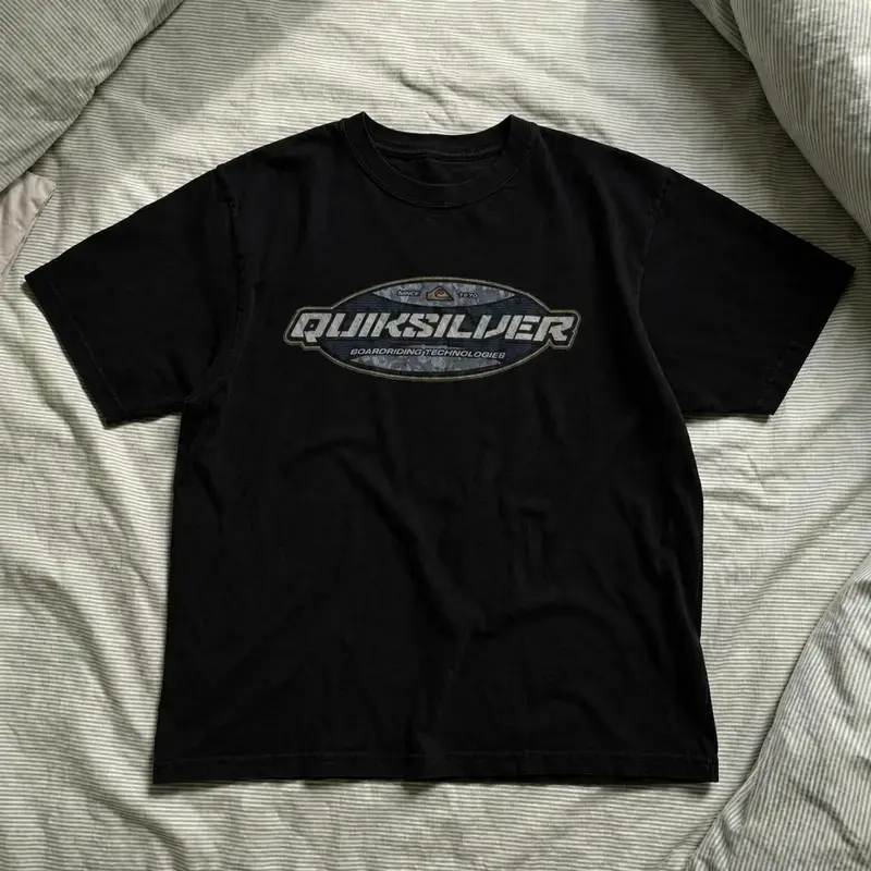 Quiksilver Surf Graphic Tee Classic Cotton T-Shirt Streetwear