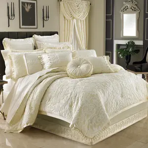 Marquis Ivory 4-Piece Comforter Set By J Queen