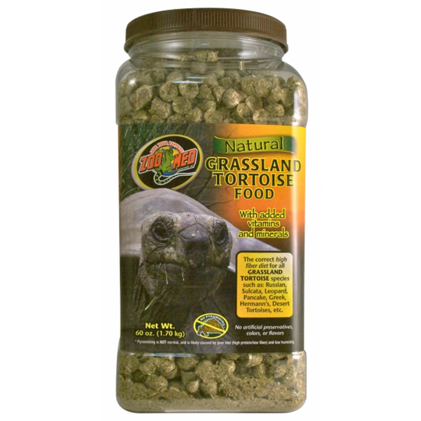 Zoo Med Natural Grassland Tortoise Dry Food 1ea/60 oz
