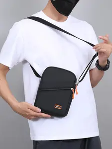 Korean Large Capacity Casual Bag, Multi-Layer Waterproof Oxford Business Trendy Shoulder Bag, Multifunctional University Shoulder Crossbody Handbag for Men