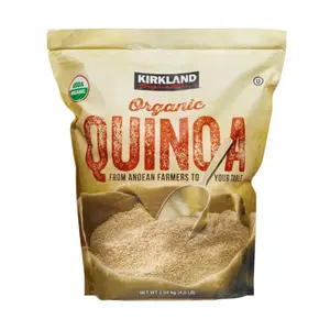 Kirkland Signature Organic Quinoa 4.5 lb Bag, USDA Organic, Non-GMO, Kosher Whole Grain for Cooking, Salads & Meal Prep