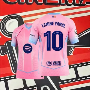 25/26 season pink new jersey fan version Yamal 10 football jersey