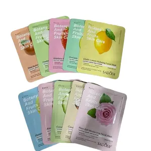 Cutie Sheet Mask Scoop - 10 masks per scoop   Botany & Fruits Skin Care Collection with Various Flavors for Face Moisturizing and Other Benefits Korean Moisturizer Hydrate Moisture Hydrating