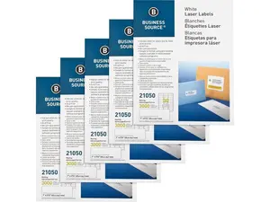 Business Source Bright White Premium-quality Address Labels
