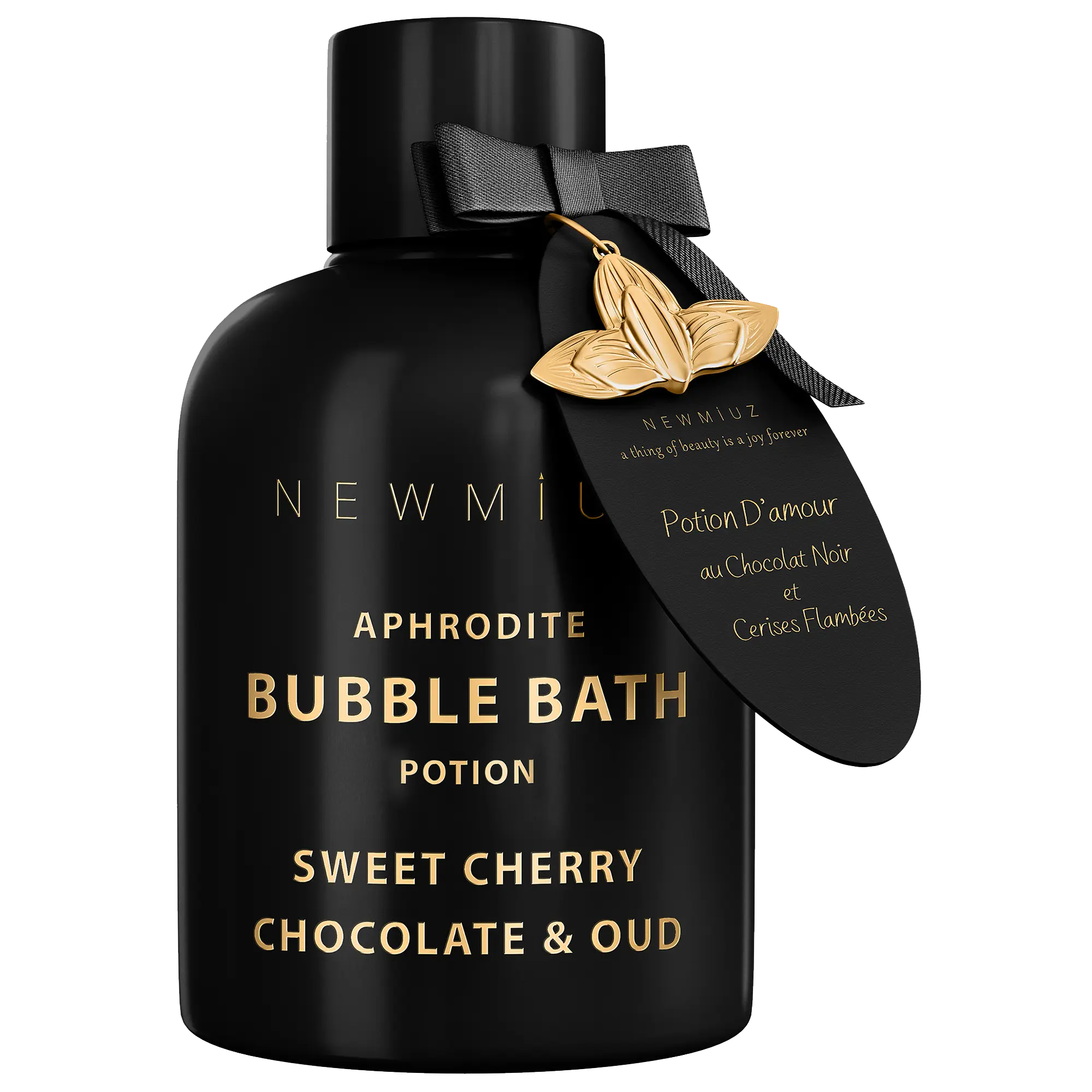 Premium Bubble Bath | Cherry Chocolate & Oud | Romantic Long-Lasting Foaming Bubbles | Moisturizing & Calming | Natural Luxury Bubble Bath