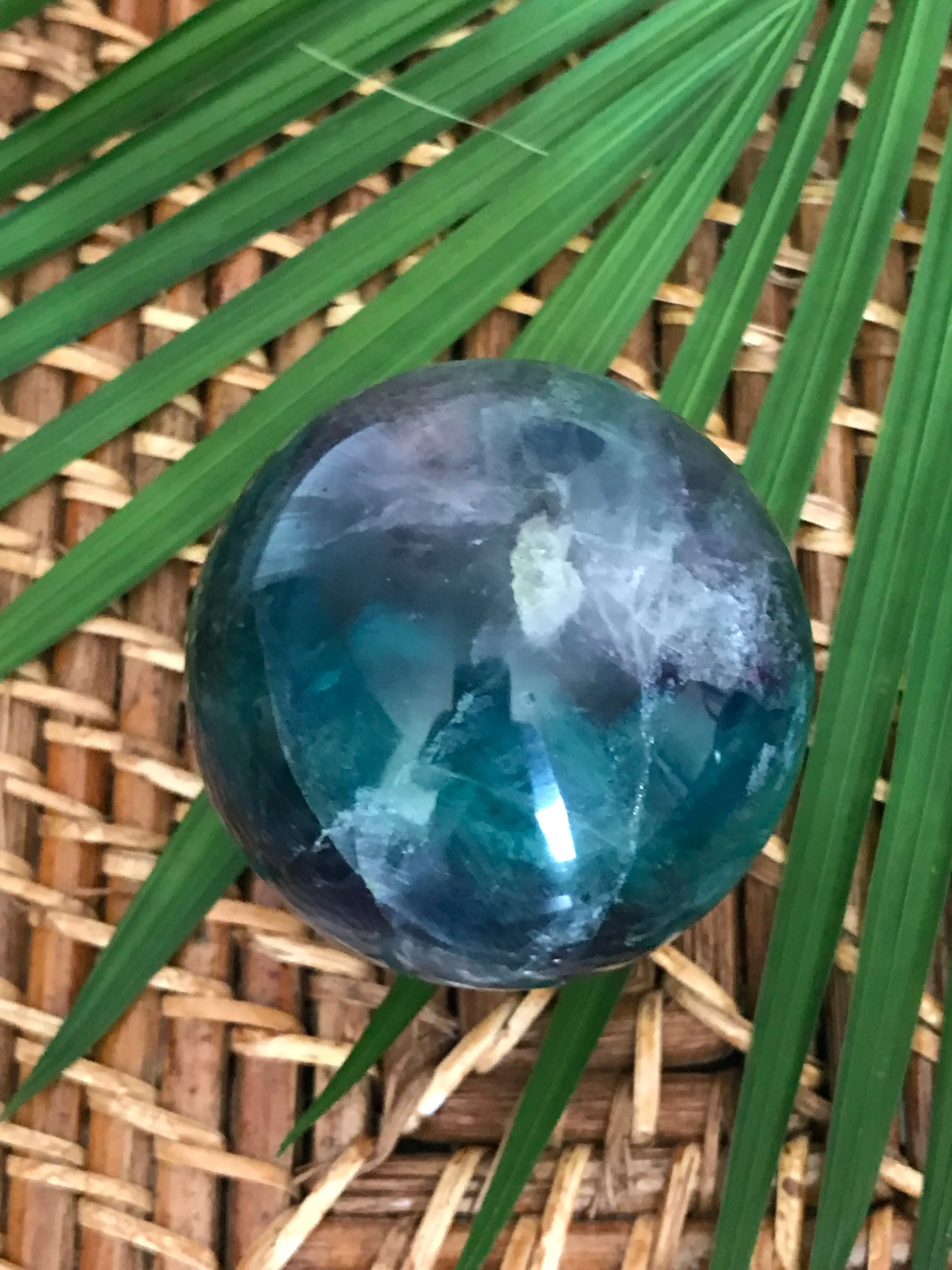 Rainbow Fluorite Sphere