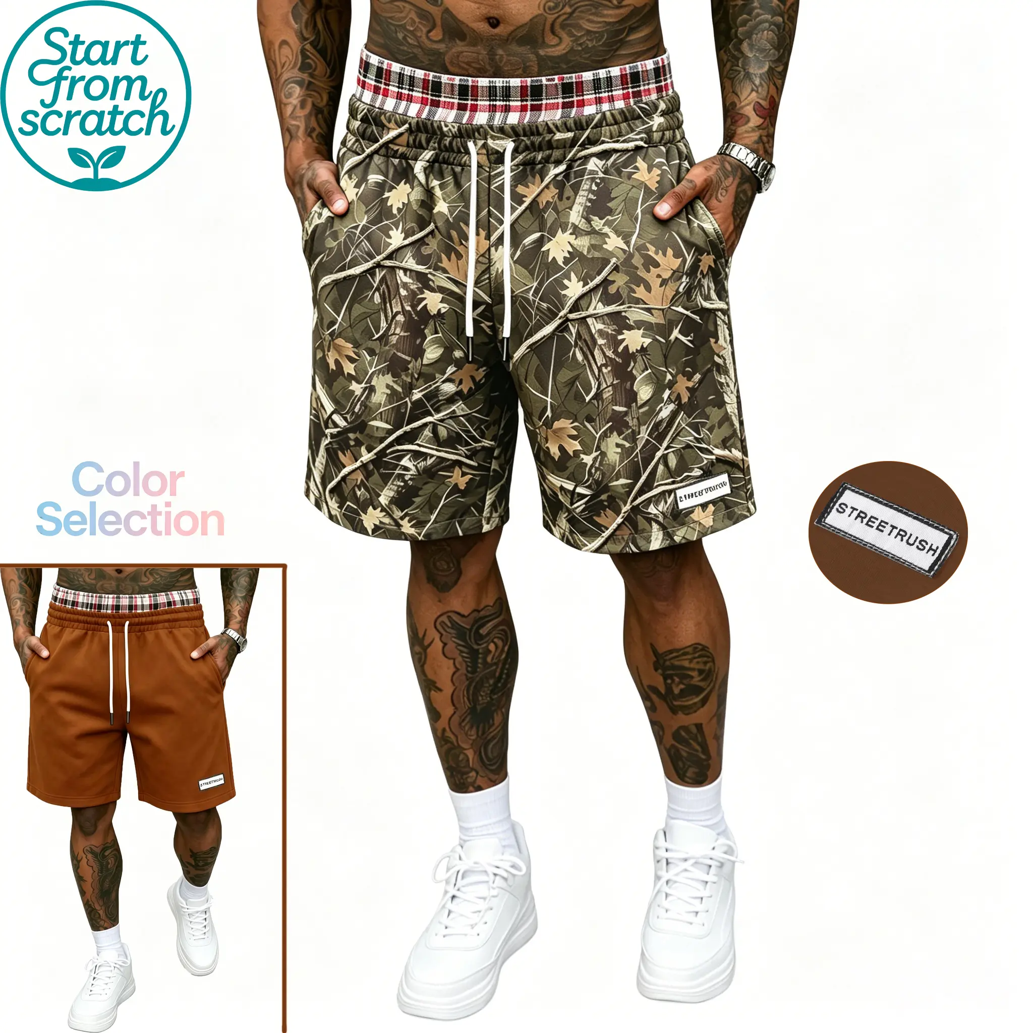 Men’s casual street-style shorts — letter print, non-stretch fabric with a durable 3D feel, outdoor style—essential for summer outings.