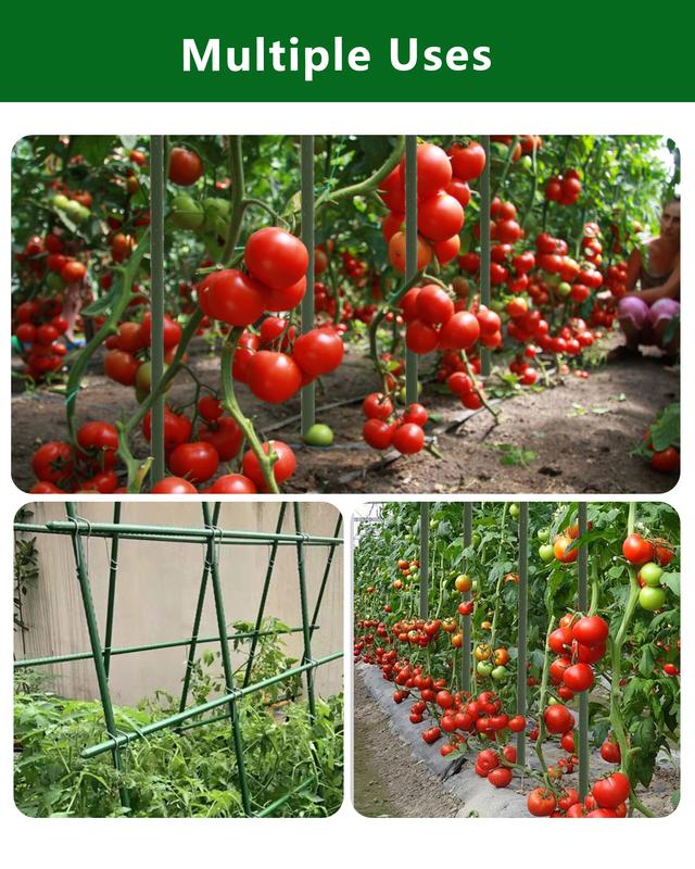 4ft Plastic Coated Steel Stakes – Garden Plant Supports for Tomatoes & Climbing Plants (25pcs)