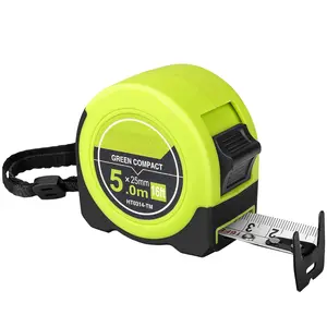 5M Tape Measure,Dual-Scale (Inches & CM) with Fractions 1/8 Retractable & Compact Measuring Tape,for Construction, Engineering, HT0314-TM