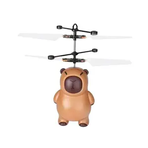 Gesture Sensing Flying Helicopter, LED Light Up Flying Crystal Ball, Hovering Toy for Kids