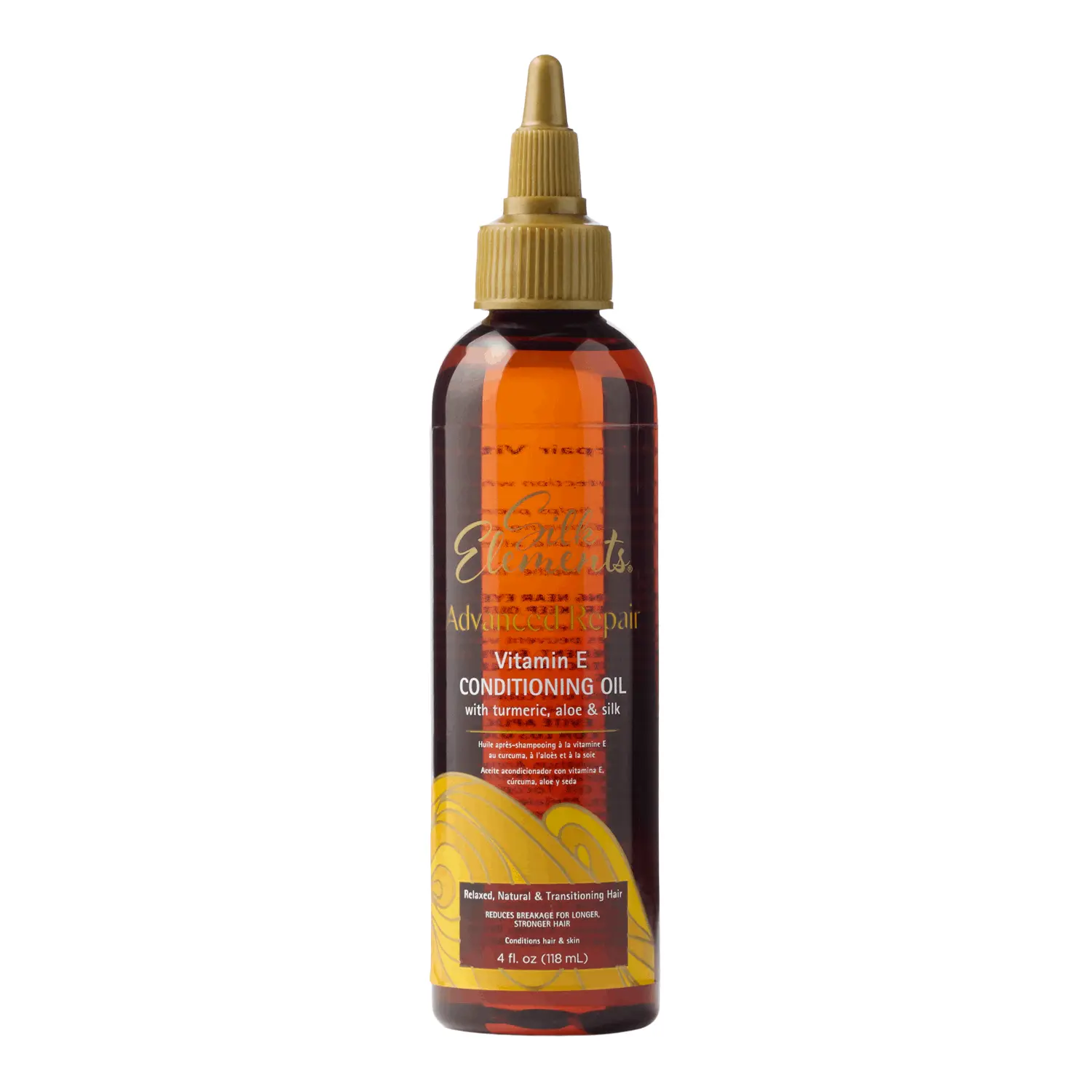 Silk Elements Advanced Repair Conditioning Oil, Vitamin E, Tumeric, Silk, Moisturizing, Dry Scalp Relief