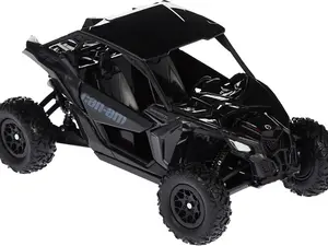 New-Ray 58193B New-Ray-58193B-1:18 Scale Toy CAN-AM Maverick X3 X Turbo Black Model for Adults Unisex Collectible