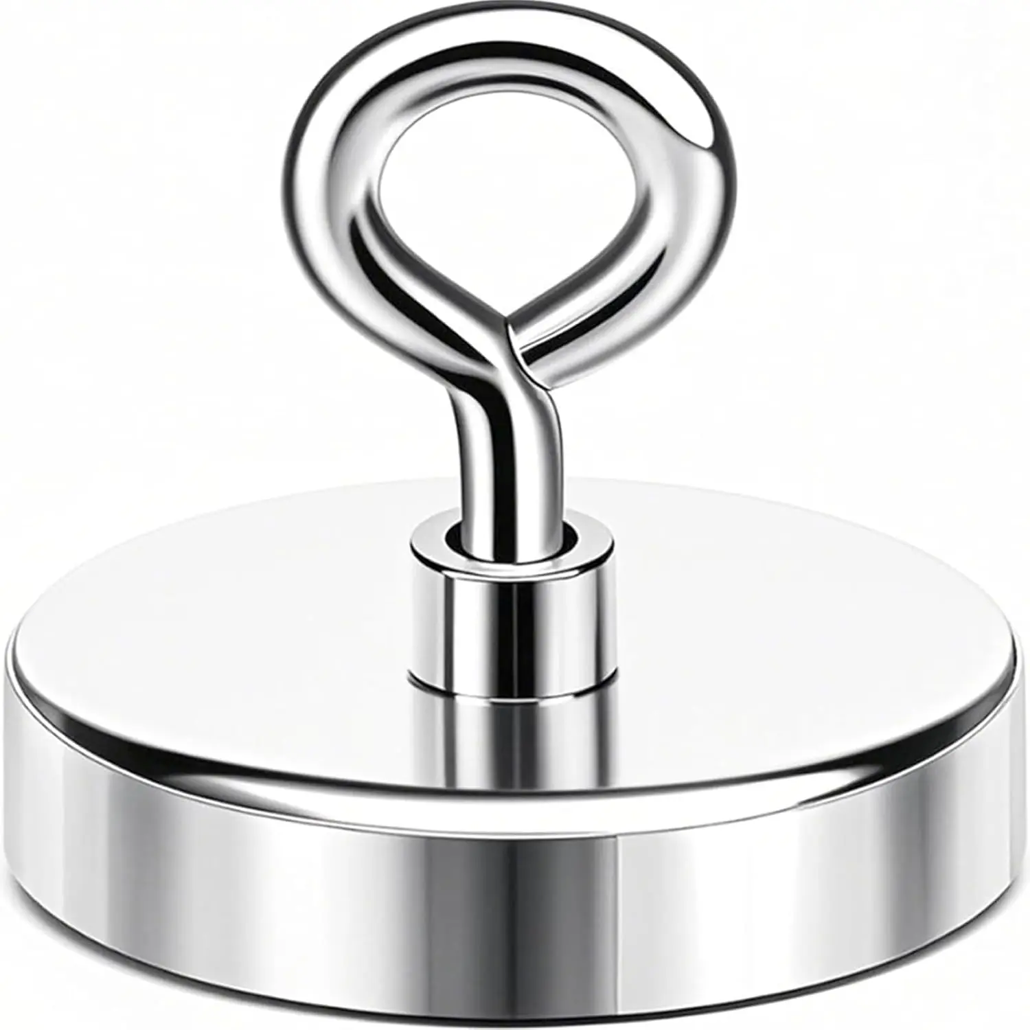 Fishing Magnet, 2 inches 350lb Strong Magnets Heavy Duty for Remover, Super Neodymium High Power Magnet with Handle for Tag, Shop, Lifting and Pick up