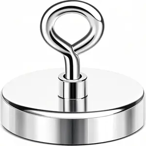 Fishing Magnet, 2 inches 350lb Strong Magnets Heavy Duty for Remover, Super Neodymium High Power Magnet with Handle for Tag, Shop, Lifting and Pick up