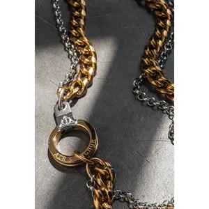 Double Standard Cuff Keeper Necklace