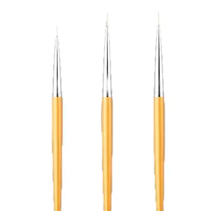 Bestie Brush Trio, Manicure Nail Care Accessories, Ideal Gifts for Nail Art Enthusiasts Nail Polish Flawless Set Synthetic Lightweight French