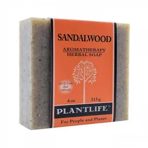 Plantlife Sandalwood Soap – Natural Herbal Body Bar, Handmade & Plant-Based