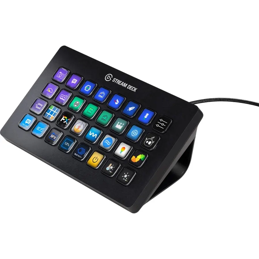 Elgato Stream Deck XL Advanced Studio Controller, 32 Macro Keys, Trigger Actions, Computer Accessories Compatible with Windows/macOS
