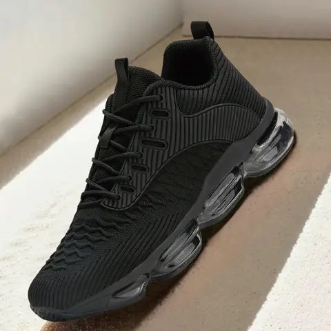 Men's Low Top Lace-Up Mesh-Synthetic Athletic Running Shoes - Breathable, Lightweight, Comfortable All-Seasons Casual Trainers for Treadmill, Daily Walking (EU39/US6.5, EU40/US7)