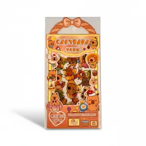 Cute Capybara Stickers 3 Sheets Pack Scrapbooking Decals Cute Capybara Stickers 3 Sheets Pack Scrapbooking Decals