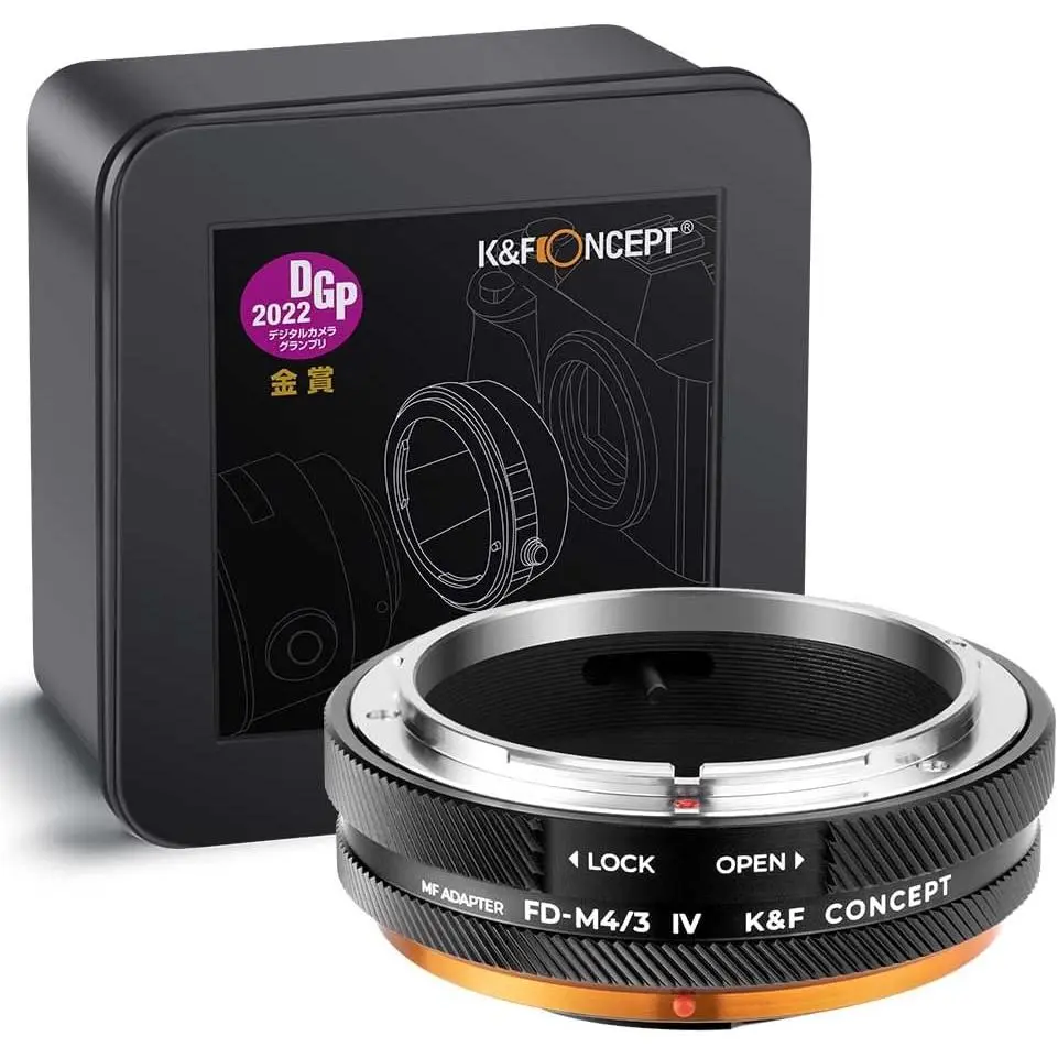 K&F Concept IV PRO FD-M4/3 MFT Lens Mount Adapter, Compatible with Canon FD/FL Series Lens to M4/3 M43 Micro Four Thirds Mount Camera with Matting Varnish Design