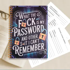 1 Pc Spiral Password Notebook, Creative Password Notebook, DIY Painting Supplies for Home and Office, Gift Ideas