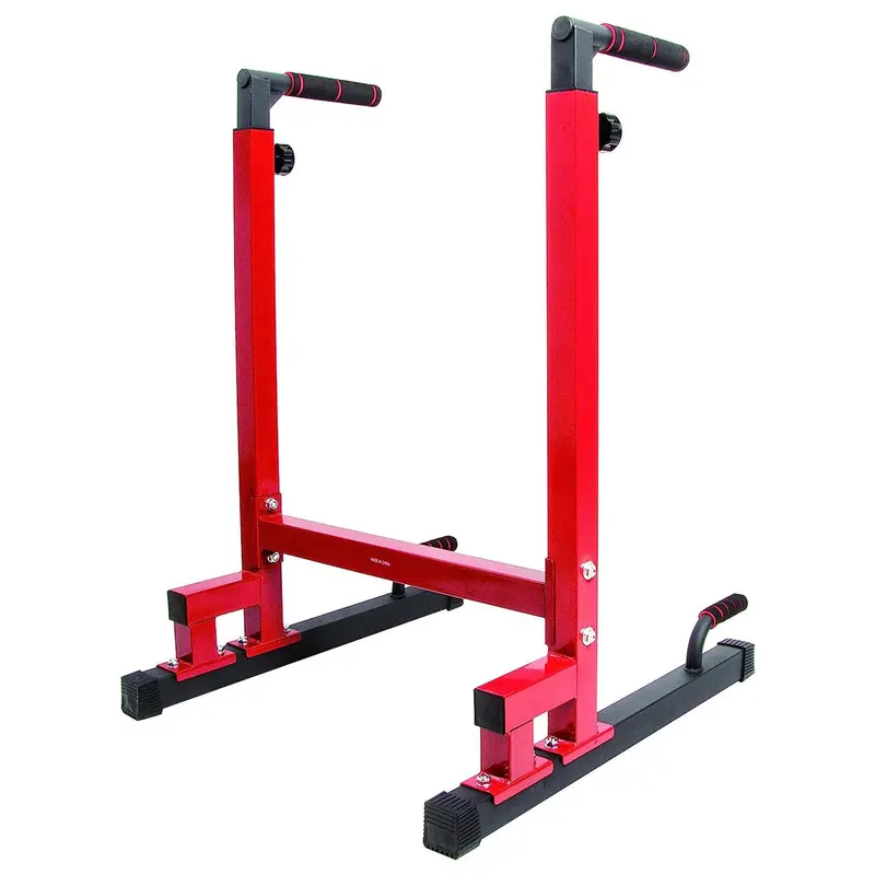 BalanceFrom Multi-Function Home Gym Exercise Dip Stand, 500lb Capacity, Pull Up Bar Fitness Equipment for Triceps and Upper Body Workout Equipment
