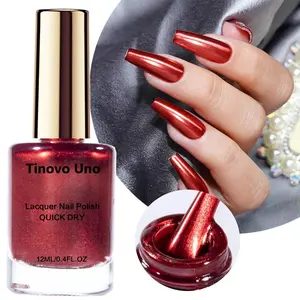 Metallic Nail Polish, Quick Dry Nail Art Polish, Long-lasting Salon Quality Nail Art & Nail Polish for Hands & Feet, Nail Polish Chrome Finish