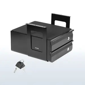 Lockable Under Desk Double Drawer